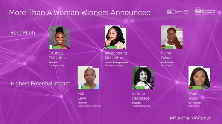 Innovate UK Global Alliance Africa Announces Winners, Finalists of ‘More Than A Woman’ Initiative