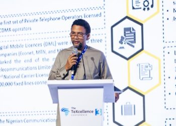 Karl Toriola of MTN speaking at TeXcellence 2024