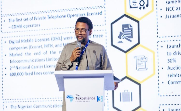 Karl Toriola of MTN speaking at TeXcellence 2024