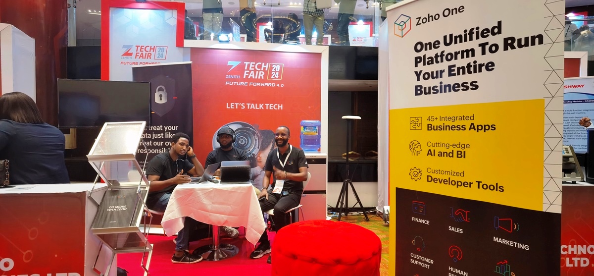 ZOHO's stand at Zenith Bank Tech Fair 2024