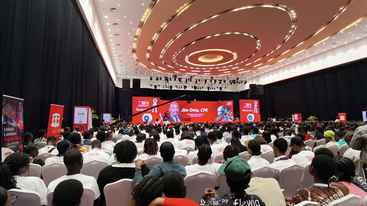 Attendees at Zenith Bank Tech Fair 2024