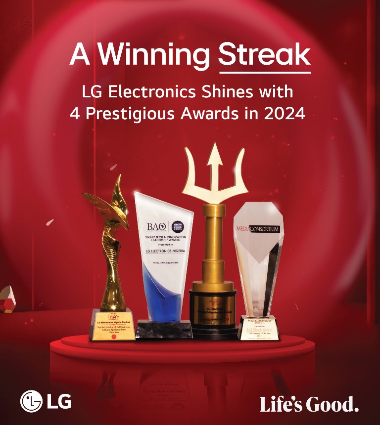 LG Electronics Nigeria wins more awards in 2024