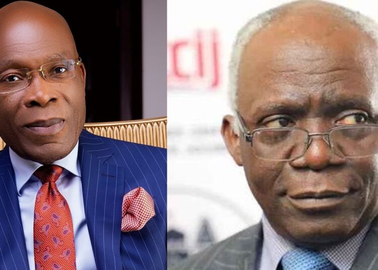 Leo Stan Ekeh and Femi Falana SAN