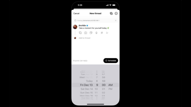 Threads Finally Adds Much-Anticipated Post Scheduling Feature