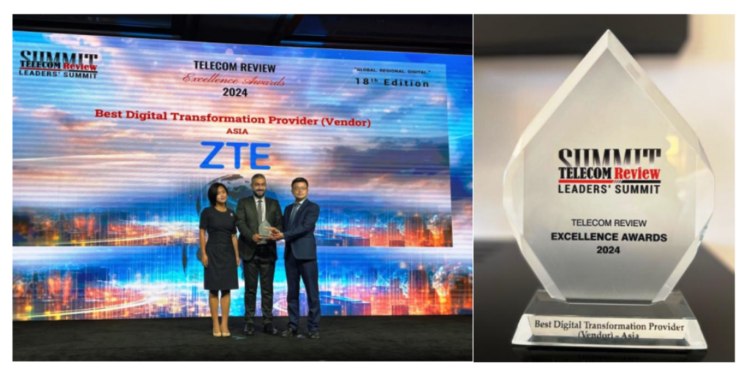 Trophy awarded to ZTE