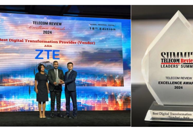 Trophy awarded to ZTE