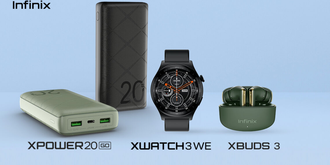 Infinix Latest Accessories Lineup - XBUDS NC, XWATCH 3 WE, and XPOWER 20 GO Power Ban