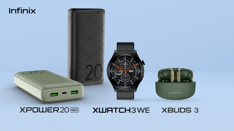 Infinix Latest Accessories Lineup - XBUDS NC, XWATCH 3 WE, and XPOWER 20 GO Power Ban