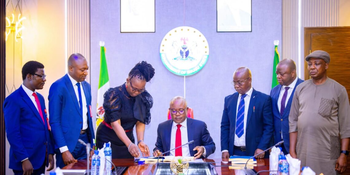 Enugu Ends Multiple Taxation, as Mbah Signs Bill into Law