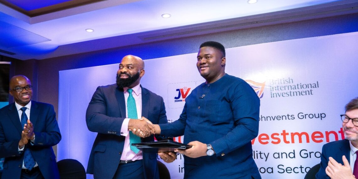 Johnvents Group and BII investment in Cocoa Sector