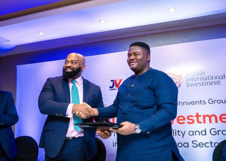 Johnvents Group and BII investment in Cocoa Sector