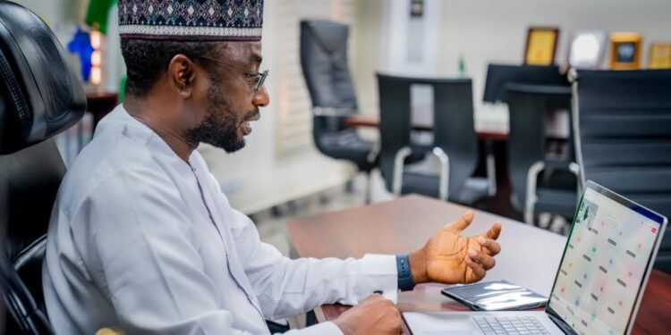 Kashifu Inuwa DG NITDA during virtual inauguration of Technical Working Group on National Cloud Infrastructure