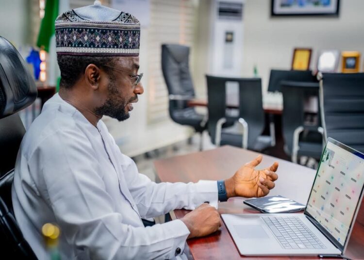Kashifu Inuwa DG NITDA during virtual inauguration of Technical Working Group on National Cloud Infrastructure