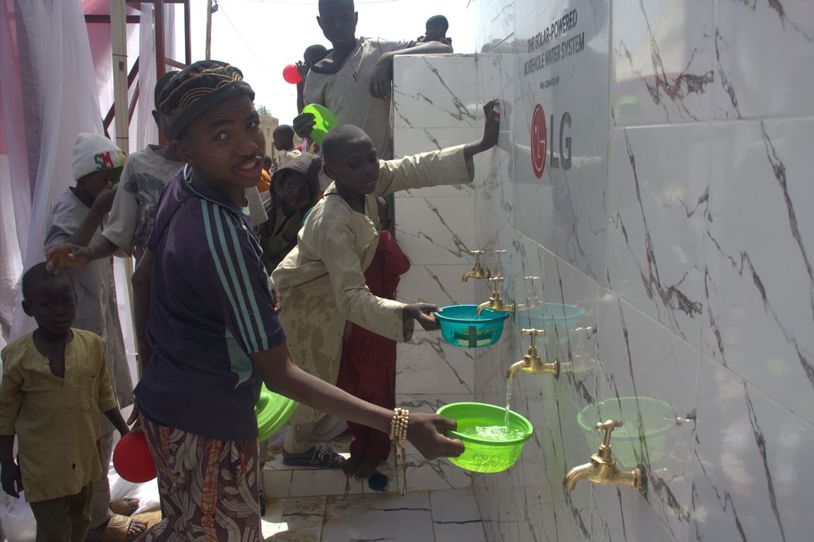 LG Electronics solar-powered borehole in Kano State