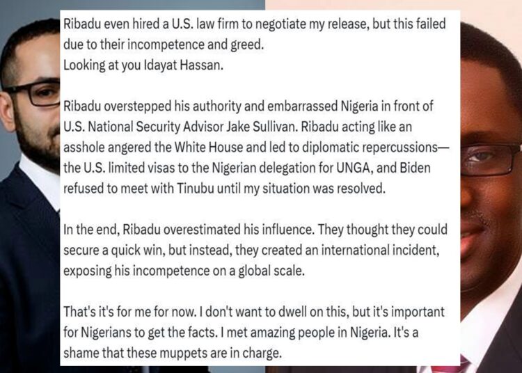 Binance Chief Tigran Gambaryan accuses Nuhu Ribadu of Corruption