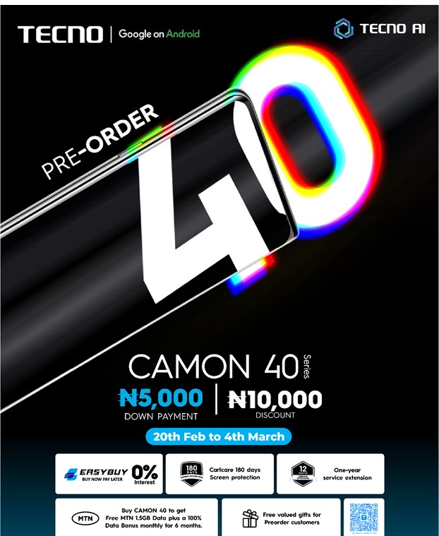 TECNO CAMON 40 preorder