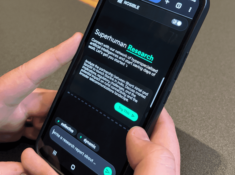 A user using Nosibe.ai