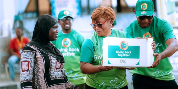 Glo Foundation and Lagos Food Bank at Bariga in Lagos