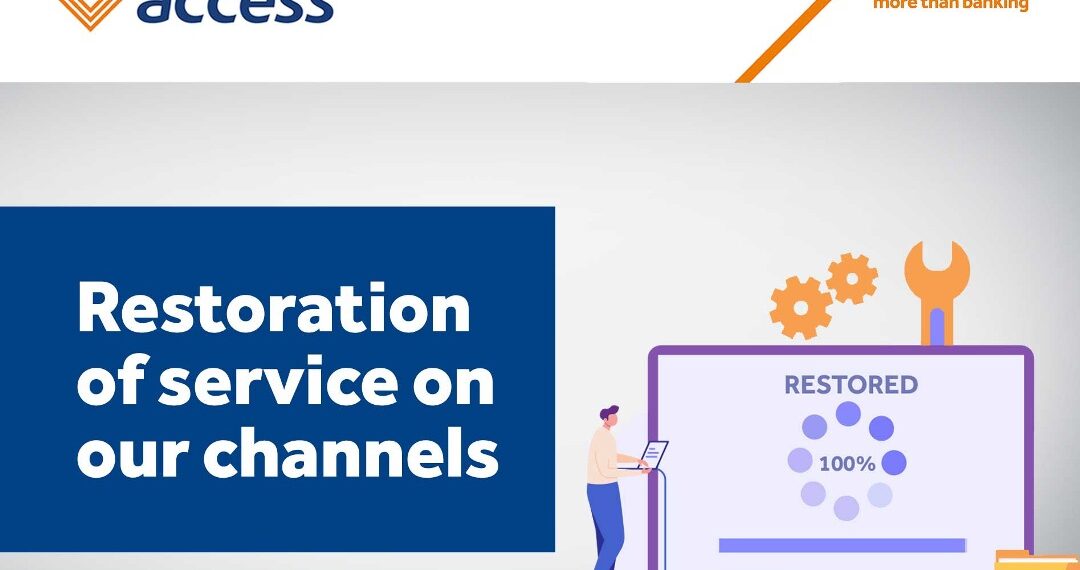 Access Bank system maintenance