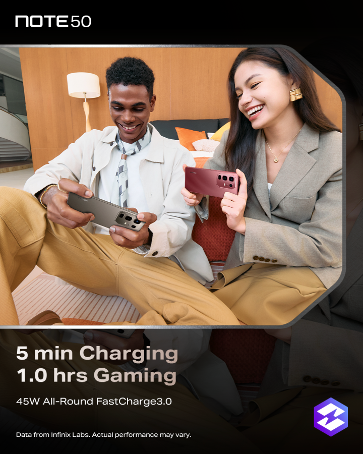 NOTE 50 5min Charging