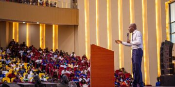 Leo Stan Ekeh speaking at the Enugu Tech Fest | TD Africa