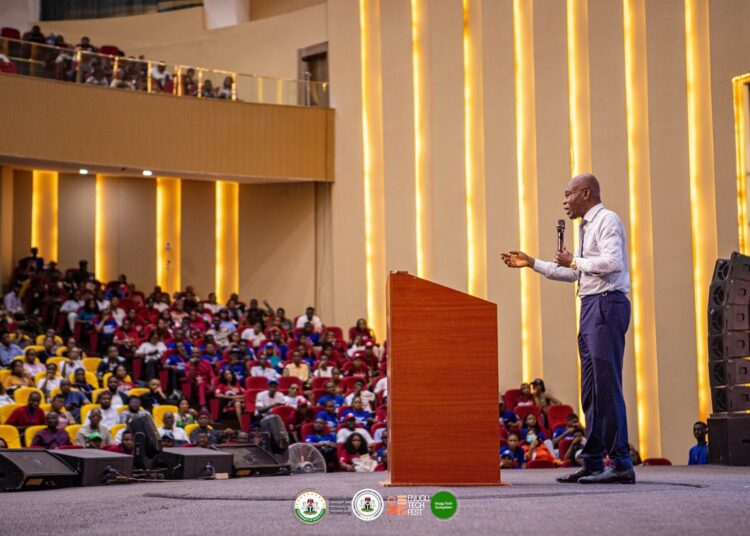 Leo Stan Ekeh speaking at the Enugu Tech Fest | TD Africa