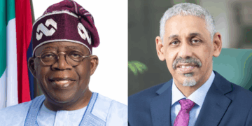 President Bola Tinubu and Dr. Sidi Ould Tah, AfDB President