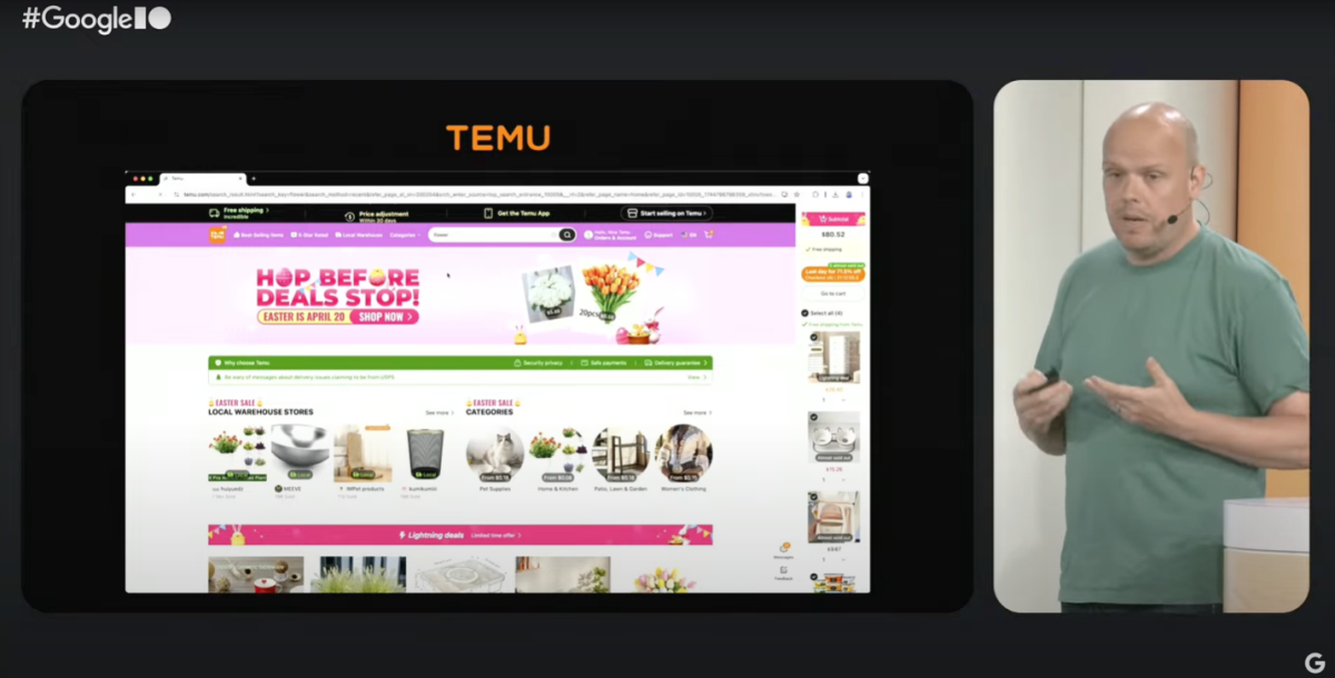 Temu | Google I/O 2025