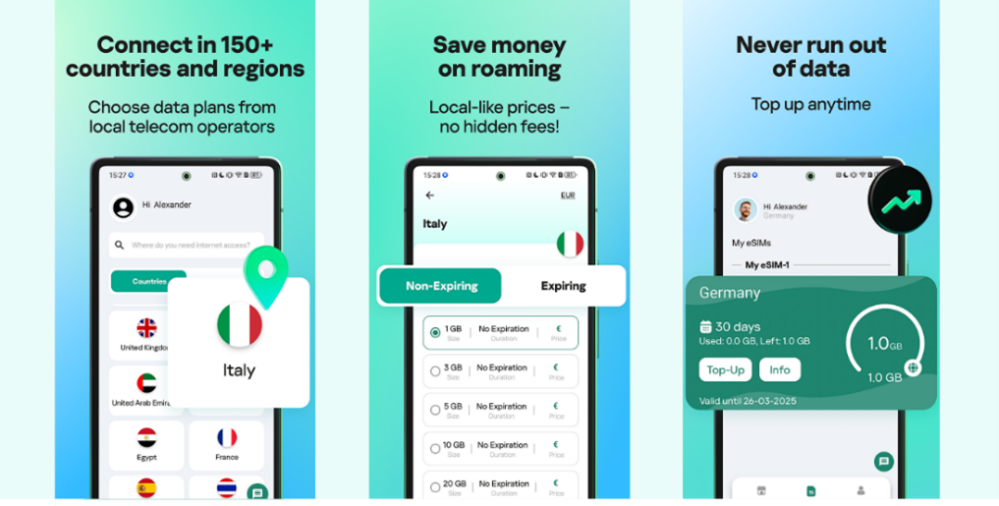 Kaspersky eSIM Store