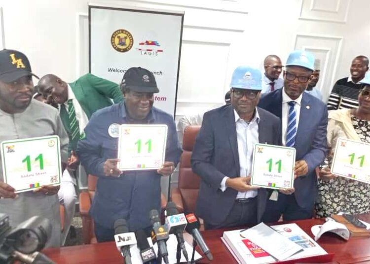 Lagos digital house numbering