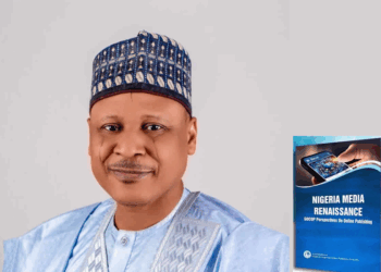 Mohammed Idris, minister of Information and National Orientation (Insert GOCOP' book cover) -