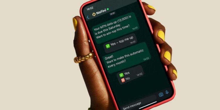 Nafini automation via WhatsApp