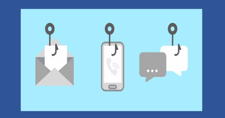 Phishing, vishing, and smishing attacks