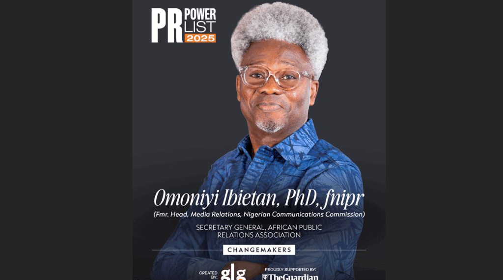 Dr Omoniyi Ibietan - PR Power List 2025
