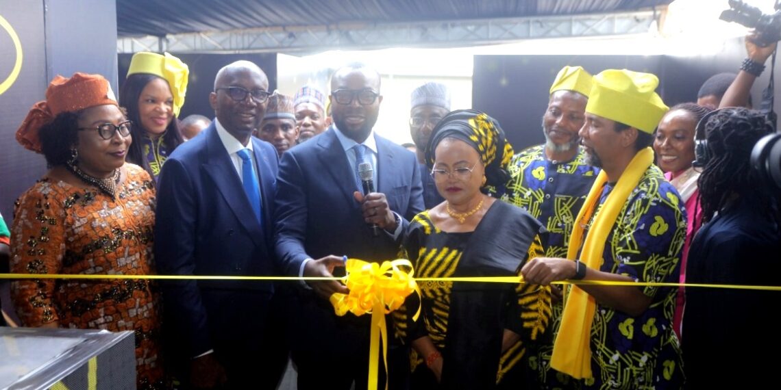 Dr. Bosun Tijani, minister of Communications and Digital Economy, leading other dignitaries to the commissioning of MTN Dabengwa Data Centre in Lagos