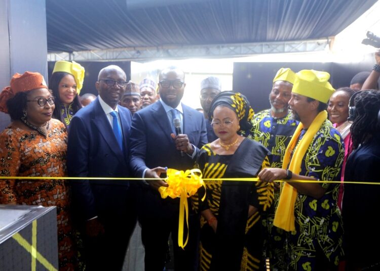 Dr. Bosun Tijani, minister of Communications and Digital Economy, leading other dignitaries to the commissioning of MTN Dabengwa Data Centre in Lagos