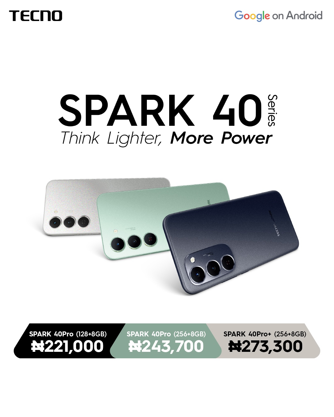 TECNO SPARK 40 Series