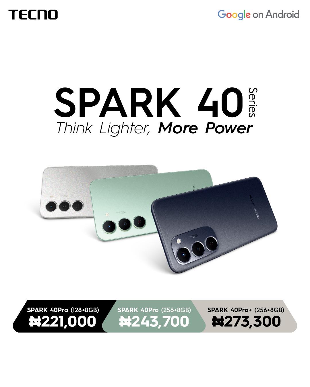 TECNO Spark 40 Series