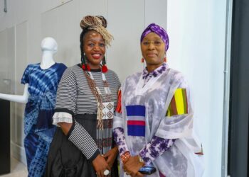 Farai Ncube Tarwireyi, Regional Arts Director, Sub-Saharan Africa, British Council and Queen Ronke Ademiluyi-Ogunwusi, Founder of Africa Fashion Week London