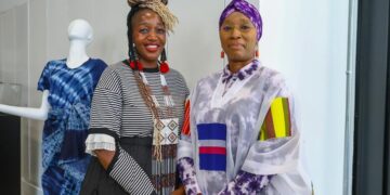 Farai Ncube Tarwireyi, Regional Arts Director, Sub-Saharan Africa, British Council and Queen Ronke Ademiluyi-Ogunwusi, Founder of Africa Fashion Week London