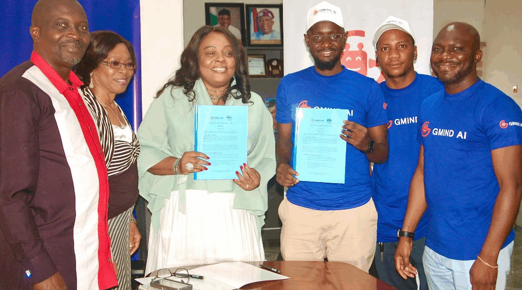 The agreement signing between GMind AI and TRCN