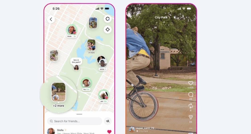 Instagram Launches Map, Reposts, and Global ‘Friends’ Tab in Reels