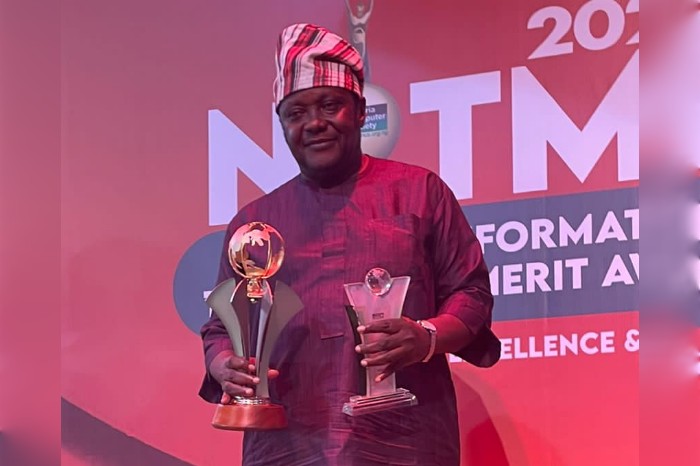 Jide Awe, recipient of inaugural NCS Tech Mentor of the Year award
