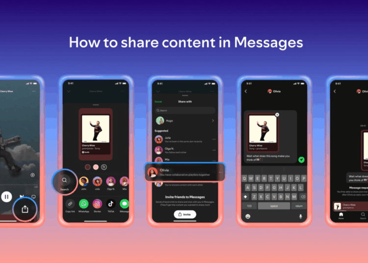 Spotify Launches In-App Messaging