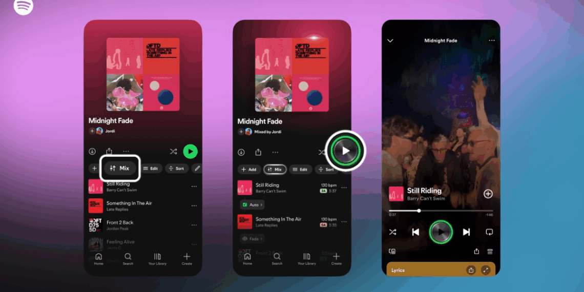 Spotify Rolls Out Custom Playlist Transitions