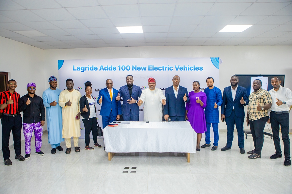 Lagride Expands Fleet with 100 Electric Vehicles --