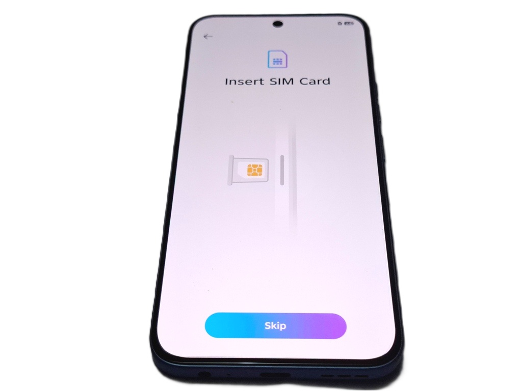 Insert SIM card
