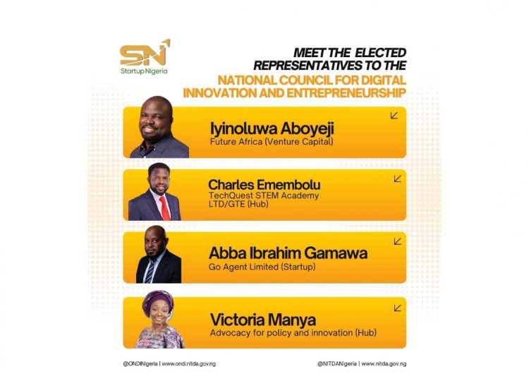 Four Startup Founders Elected to Nigeria’s NCDIE Council