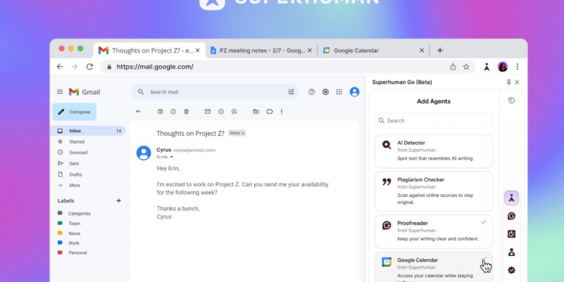 Grammarly Rebrands as Superhuman, Launches AI Assistant Superhuman Go