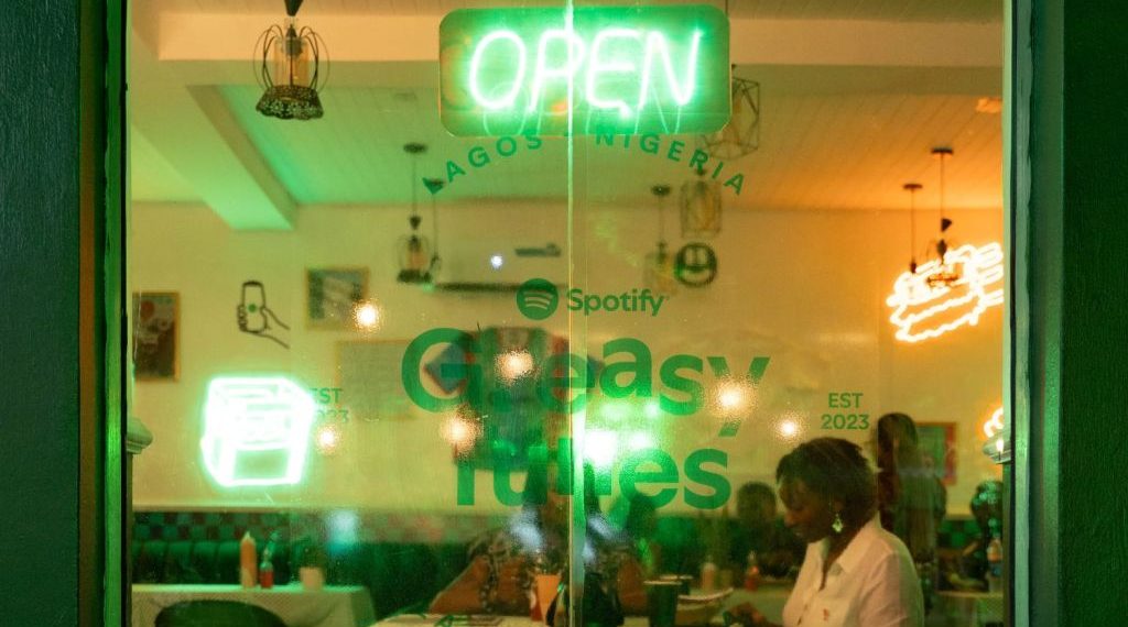 Spotify Greasy Tunes Café opening